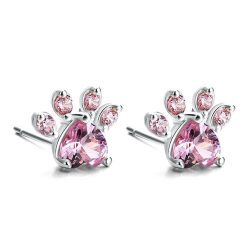 Tender Paws & Hearts | Rose Gold Four-Piece | Paw Jewelry