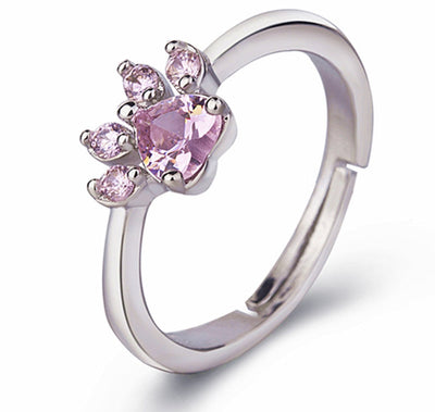 Tender Paws & Hearts | Rose Gold Four-Piece | Paw Jewelry