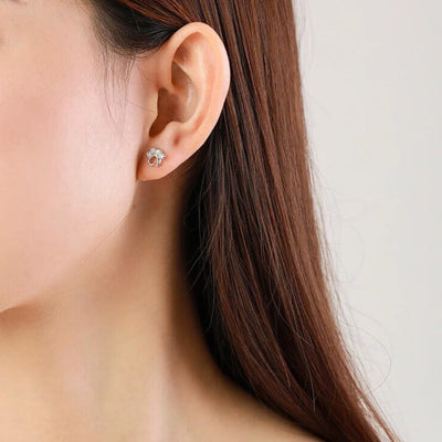 Gentle Steps | Paw-Motif Sterling Silver | Sparkle Zirconia Accents