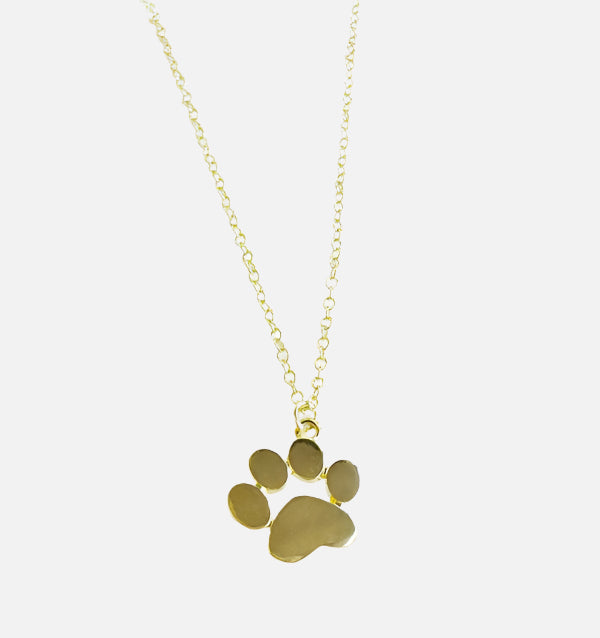 FurEver Bond | Gold Paw Print | Necklace