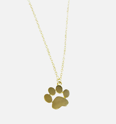 FurEver Bond | Gold Paw Print | Necklace
