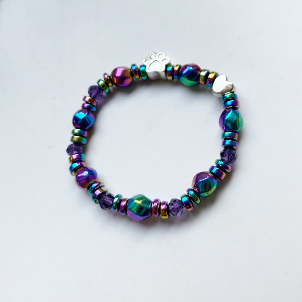 HarmonyPaw | Magnetic Healing Energy | Paw Charm Bracelet