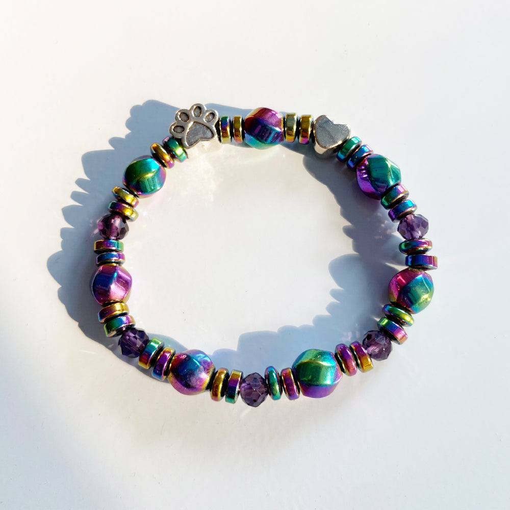 HarmonyPaw | Magnetic Healing Energy | Paw Charm Bracelet
