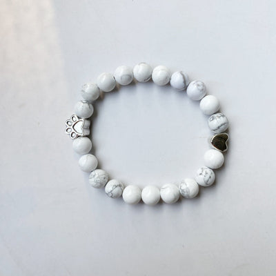 PawAura | Timeless Memory | Natural Marble Stone Pet Memorial Bracelet