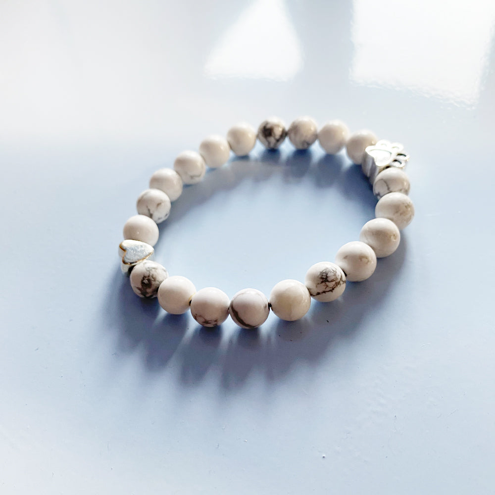 PawAura | Timeless Memory | Natural Marble Stone Pet Memorial Bracelet