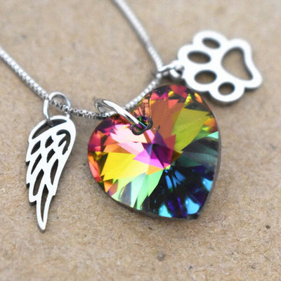Lunara | Eternal Rainbow | Crystal Pet Memorial Necklace