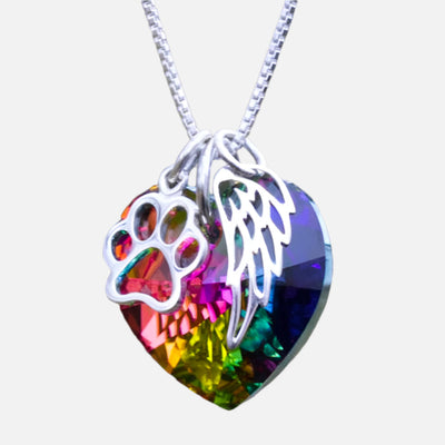 Lunara | Eternal Rainbow | Crystal Pet Memorial Necklace
