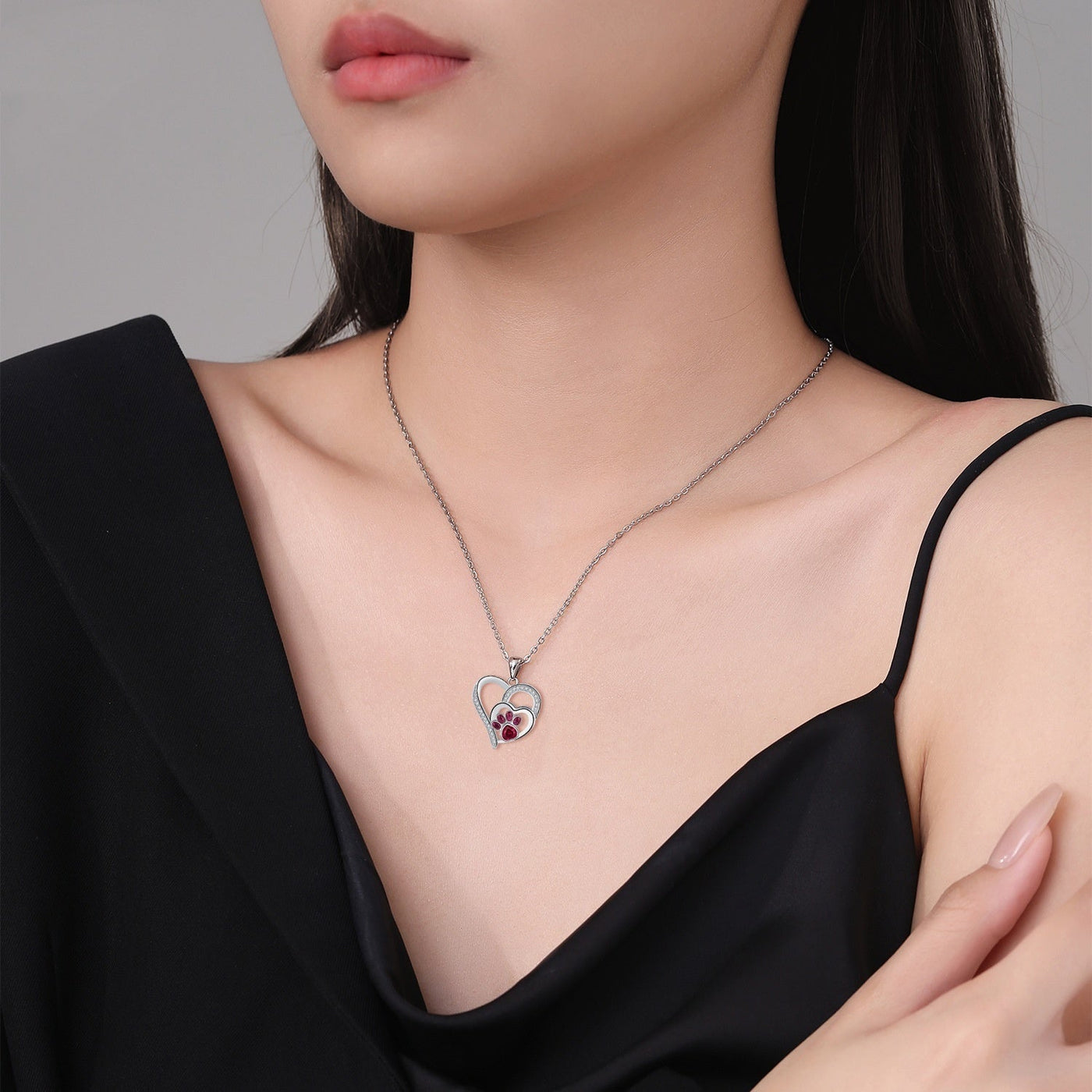Furry Footprint | Sleek Paw Print Necklace | Celebrate Your Bond