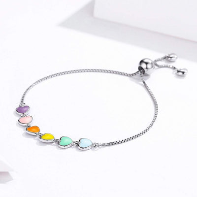 PawLuxe | Silver Serenity | Adjustable Paw Print Bracelet