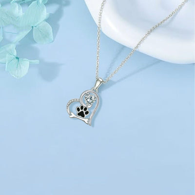 PawBond | Paw & Bone with Zirconia | Necklace