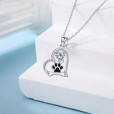PawBond | Paw & Bone with Zirconia | Necklace