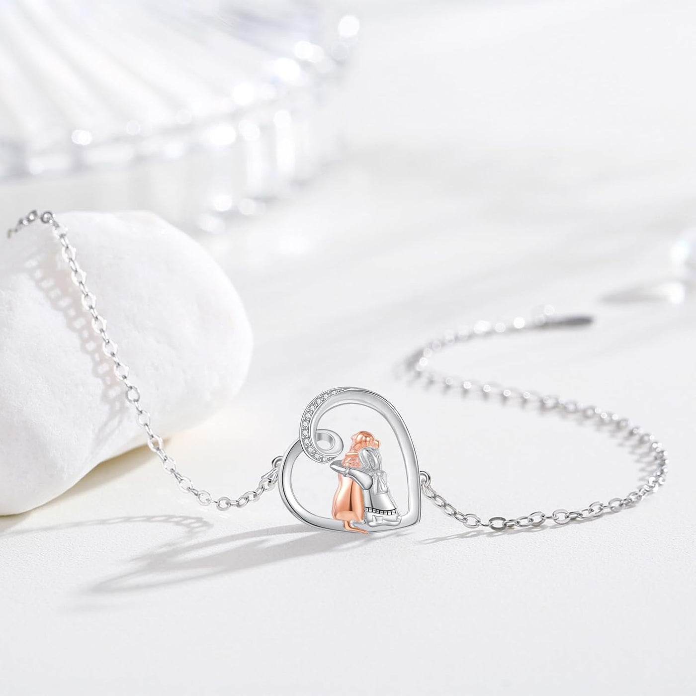 PawLuxe | Forever Friends | Sterling Silver Dog Charm Bracelet