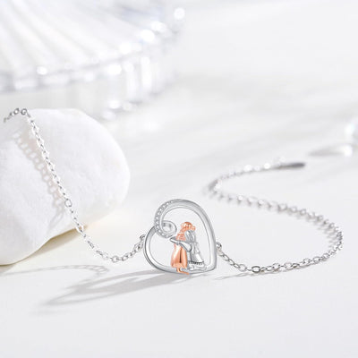 PawLuxe | Forever Friends | Sterling Silver Dog Charm Bracelet