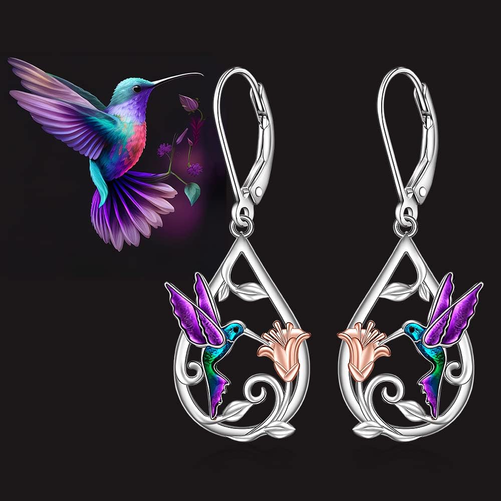 WhisperWing | Enchanted Hummingbird | Necklace & Earrings Set