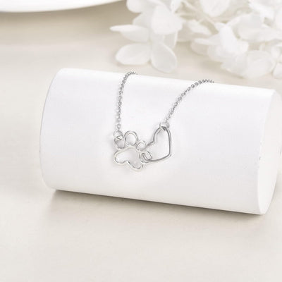 Affection Locket | Paw Print Embrace | Elegant Keepsake