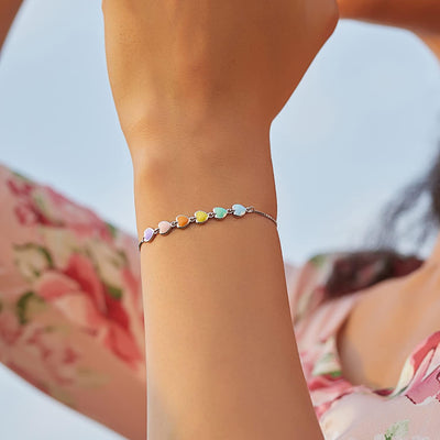 PawLuxe | Silver Serenity | Adjustable Paw Print Bracelet