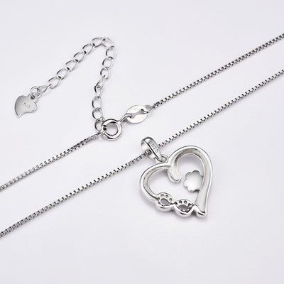 EverPaw Infinity | Paw Print Heart | Necklace