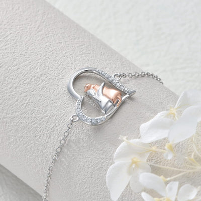FaithPaw | Forever Faithful | Sterling Silver Dog Charm Bracelet