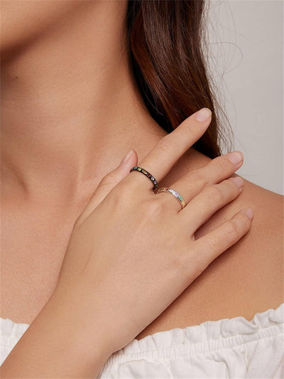 MemoriPaw | Eternal Love | Sterling Silver Paw Print Memory Ring