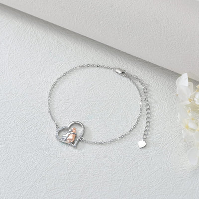 FaithPaw | Forever Faithful | Sterling Silver Dog Charm Bracelet