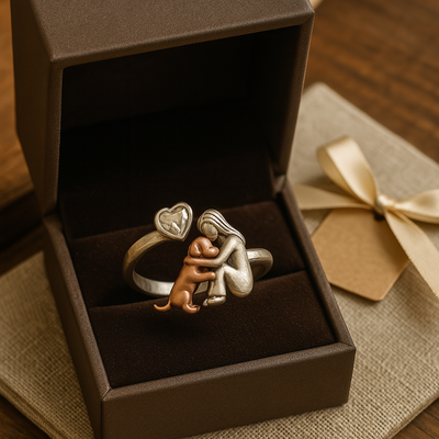 Furward Bond | 925 Silver Canine Ring | Adjustable Tribute to Your Pup