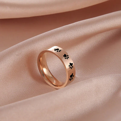 Ardelle | Eternal Paw Memory | Stainless Steel Ring