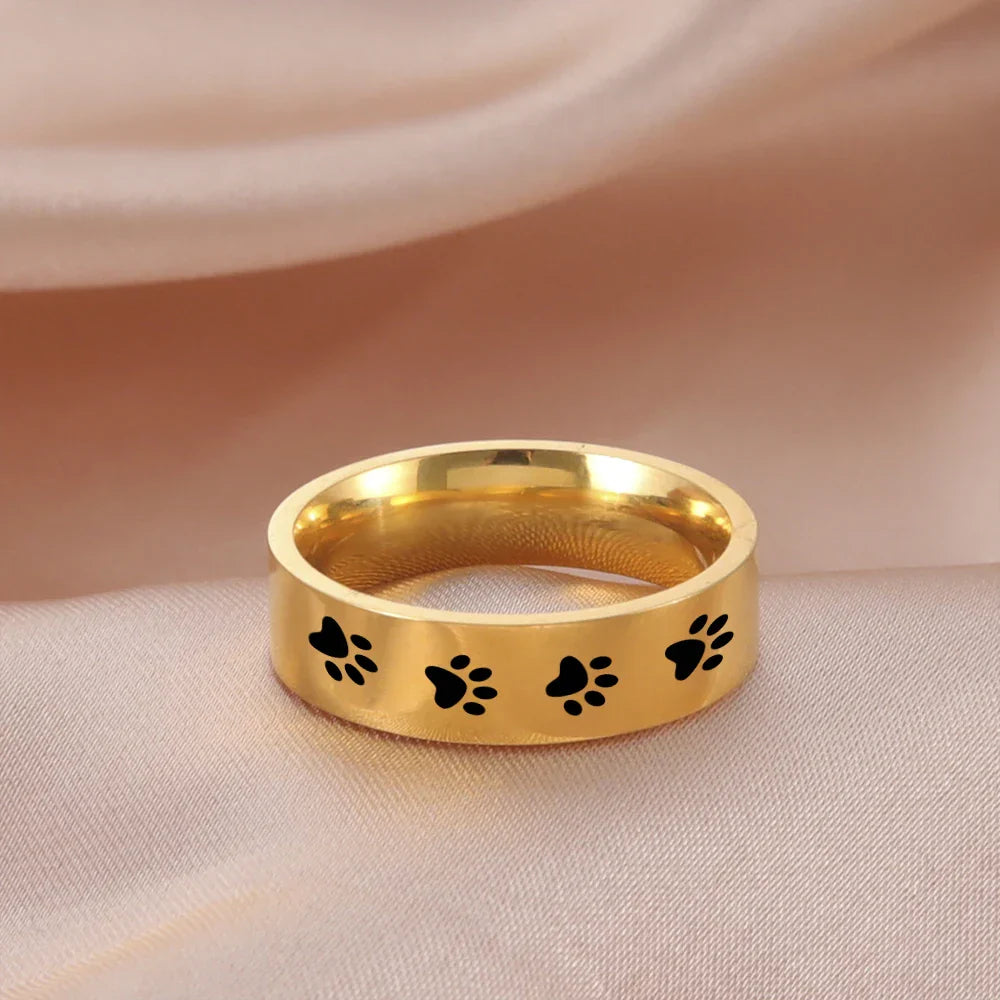 Ardelle | Eternal Paw Memory | Stainless Steel Ring