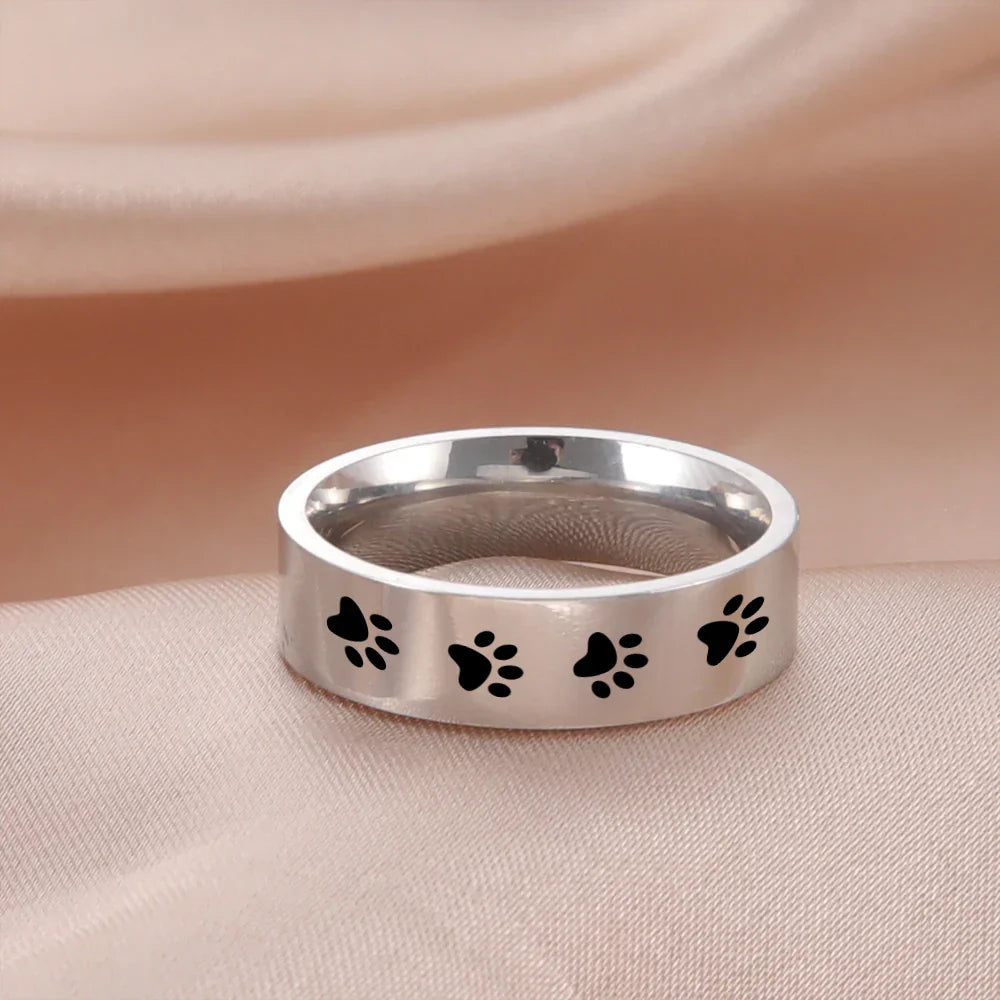 Ardelle | Eternal Paw Memory | Stainless Steel Ring