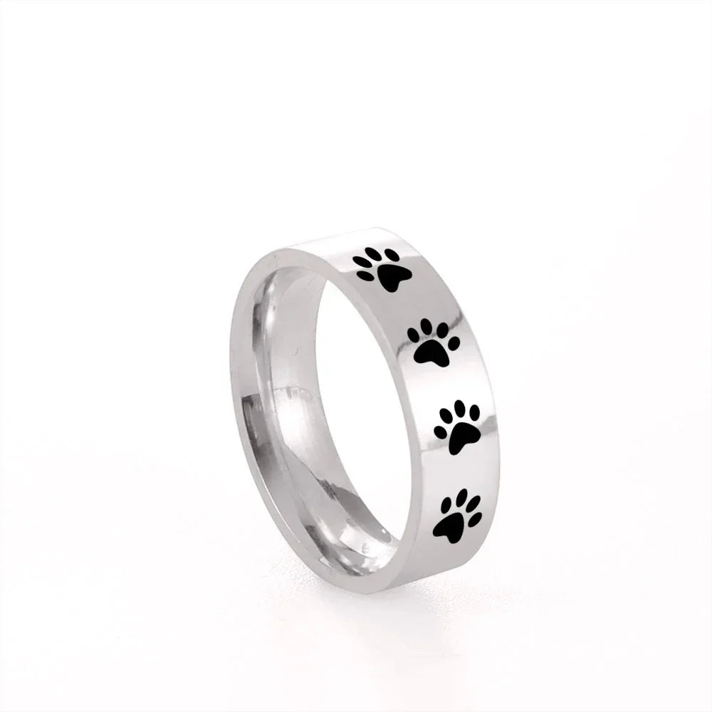 Ardelle | Eternal Paw Memory | Stainless Steel Ring