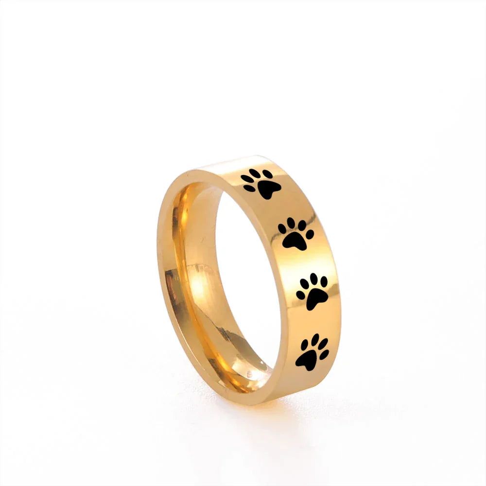 Ardelle | Eternal Paw Memory | Stainless Steel Ring