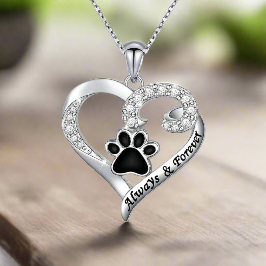 Amara | Heart Paw Harmony | Stainless Steel Necklace