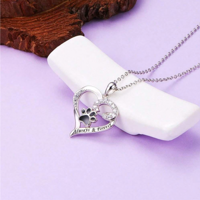 Amara | Heart Paw Harmony | Stainless Steel Necklace