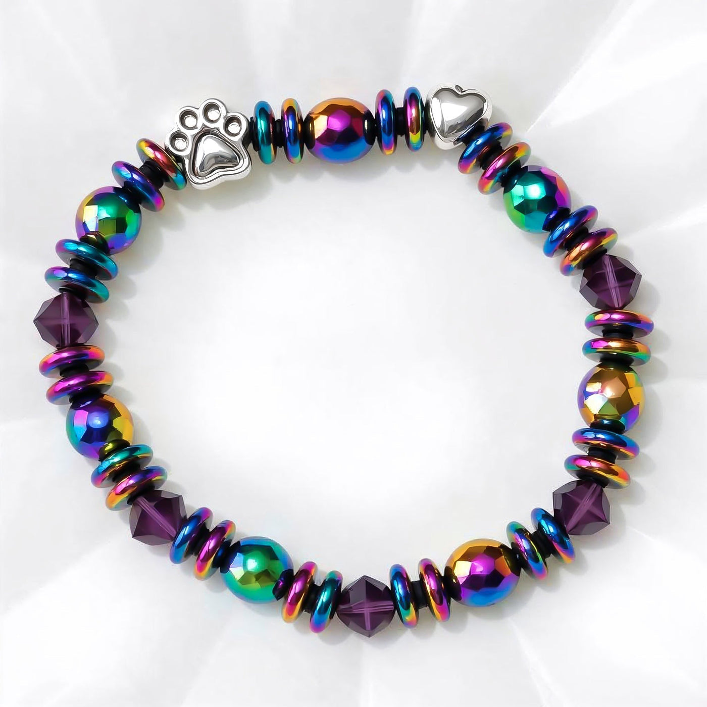 HarmonyPaw | Magnetic Healing Energy | Paw Charm Bracelet