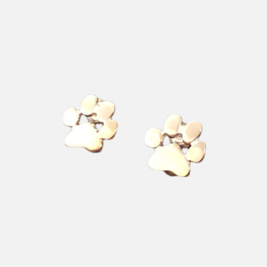 Serenelle | Paw Print Remembrance | Stainless Steel Earrings
