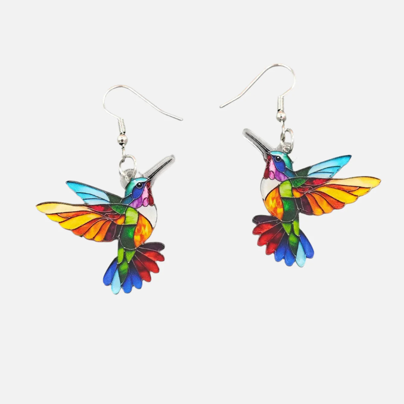 Lunara | Vibrant Flight | Acrylic Statement Earrings