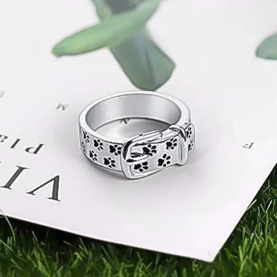 Pawfect Collar | Dog-Inspired Ring | Chic Companion Statement