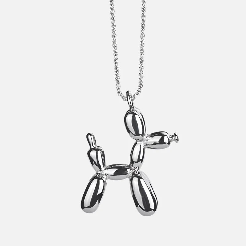 Solaria | Balloon Pup Statement | Gold Necklace