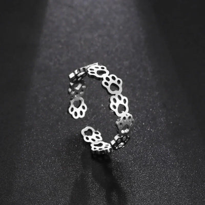 Celestia | Pawprint of Love | Sterling Silver Pet Memorial Ring