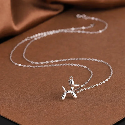 Solaria | Balloon Pup Statement | Gold Necklace