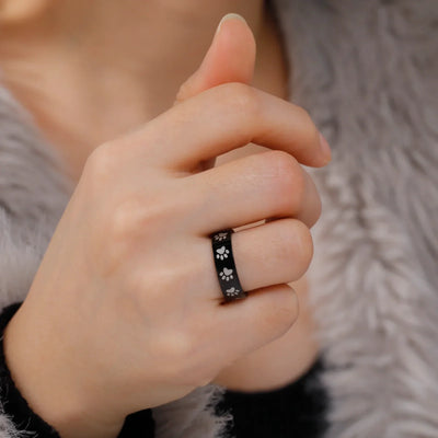 Ardelle | Eternal Paw Memory | Stainless Steel Ring