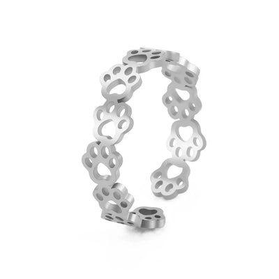 Celestia | Pawprint of Love | Sterling Silver Pet Memorial Ring