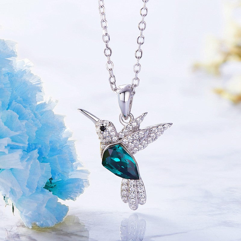 LumiAstra | Humming Sparkle | Sterling Silver Zirconia Necklace