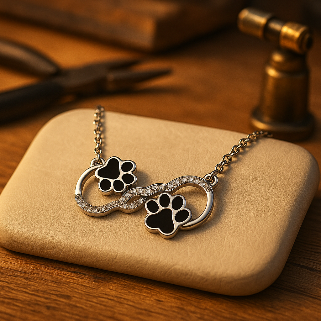 Aveline | Paws of Grace | Sterling Silver Necklace