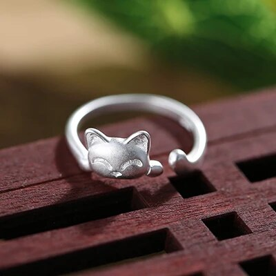 Felina | Vintage Charm | Silver Cat Ring