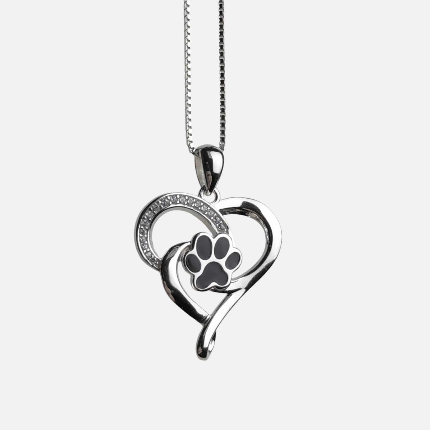 Everlasting Bond | Infinity Paw Heart | Stainless Steel Pet Memorial Necklace