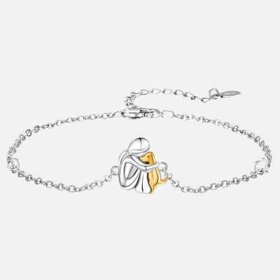 PawLuxe | Forever Friends | Sterling Silver Dog Charm Bracelet