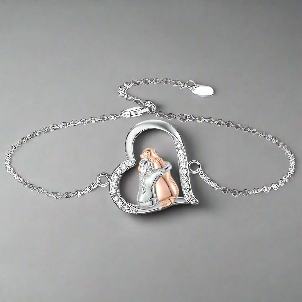 FaithPaw | Forever Faithful | Sterling Silver Dog Charm Bracelet