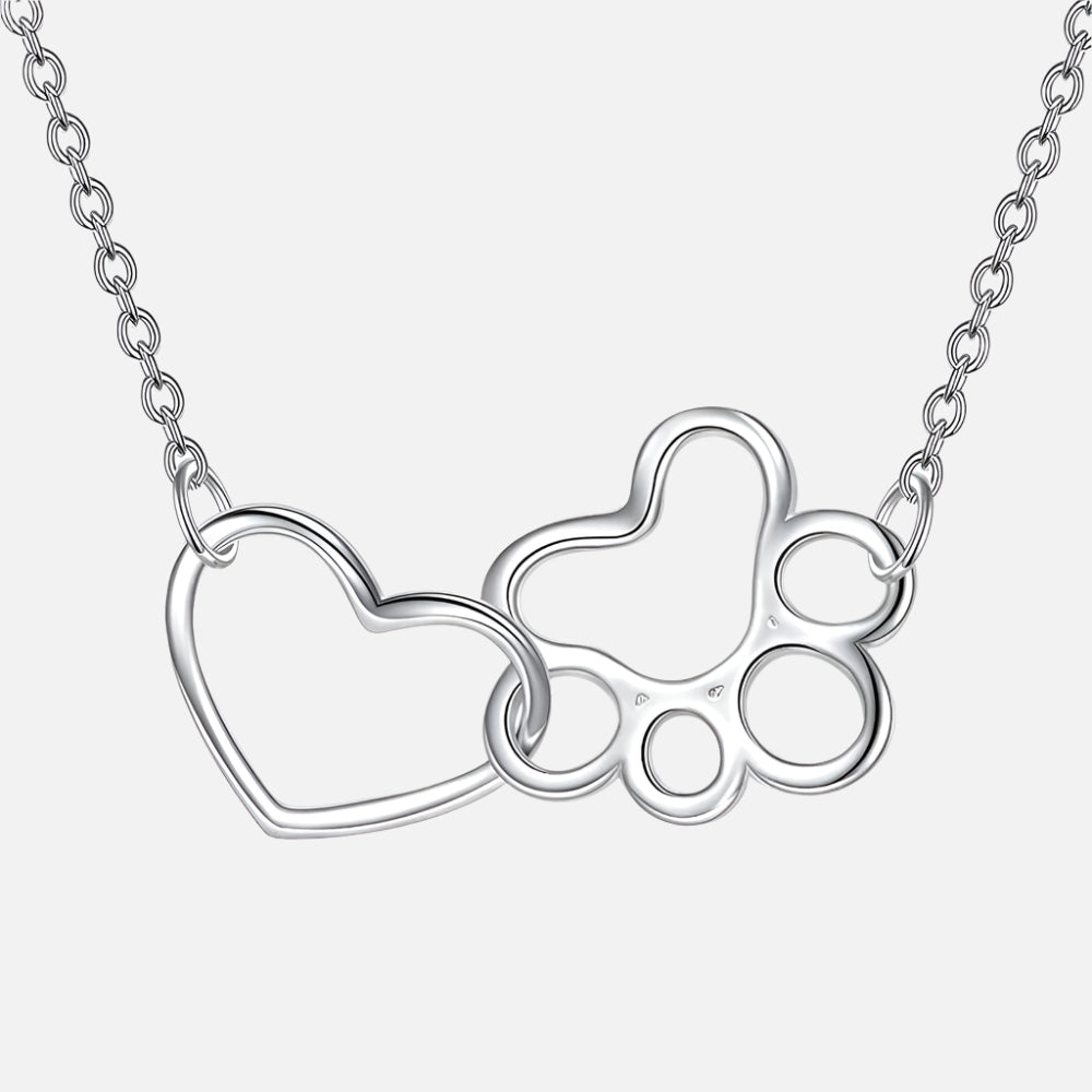 Affection Locket | Paw Print Embrace | Elegant Keepsake